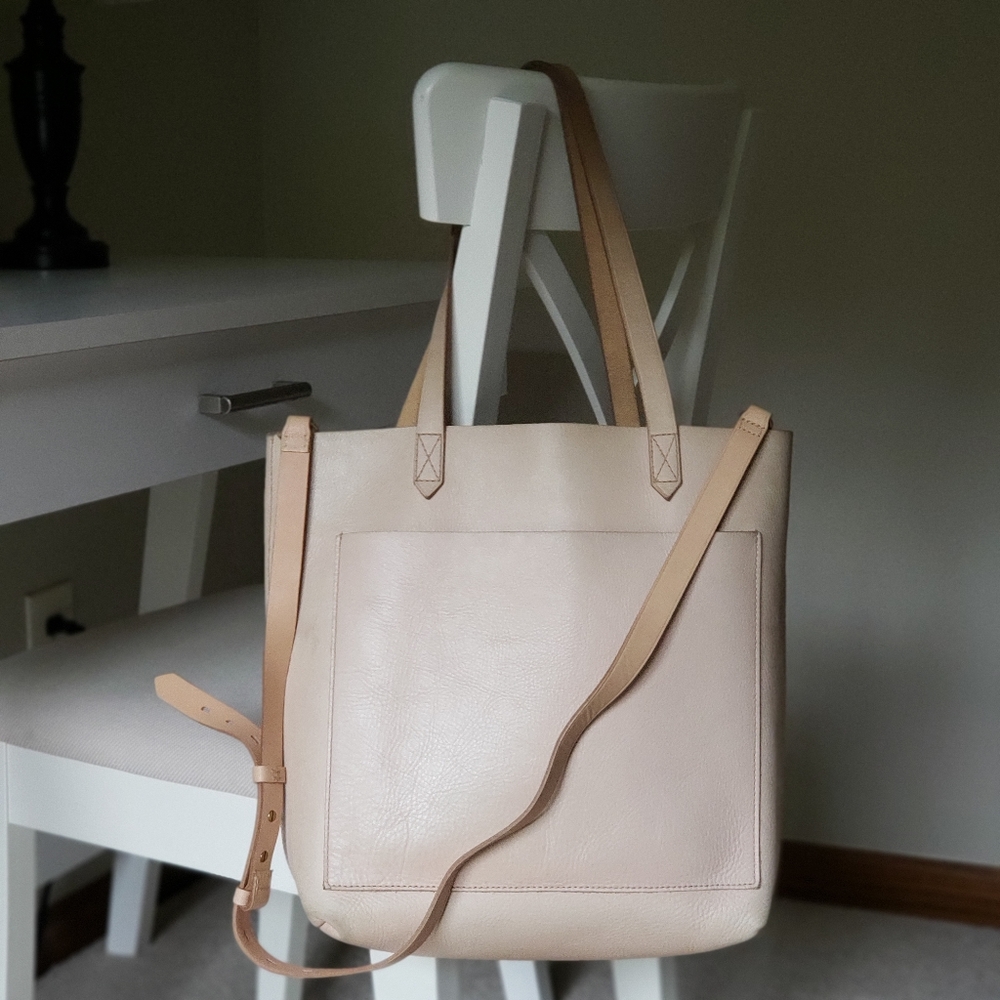 Madewell Medium Transport Tote Natural Light Tan